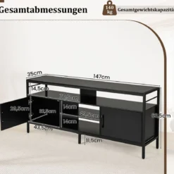 TV-Schrank Lowboard für 65