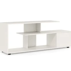 TV-Ständer für Fernseher bis zu 55 Zoll mit Ablageflächen & Schrank TV Schrank Lowboard