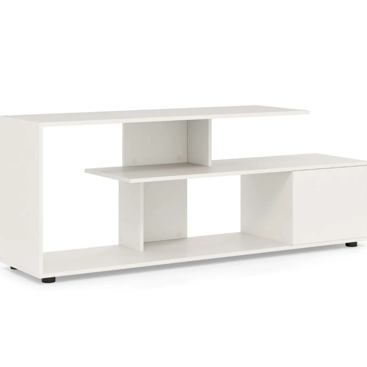 TV-Ständer für Fernseher bis zu 55 Zoll mit Ablageflächen & Schrank TV Schrank Lowboard