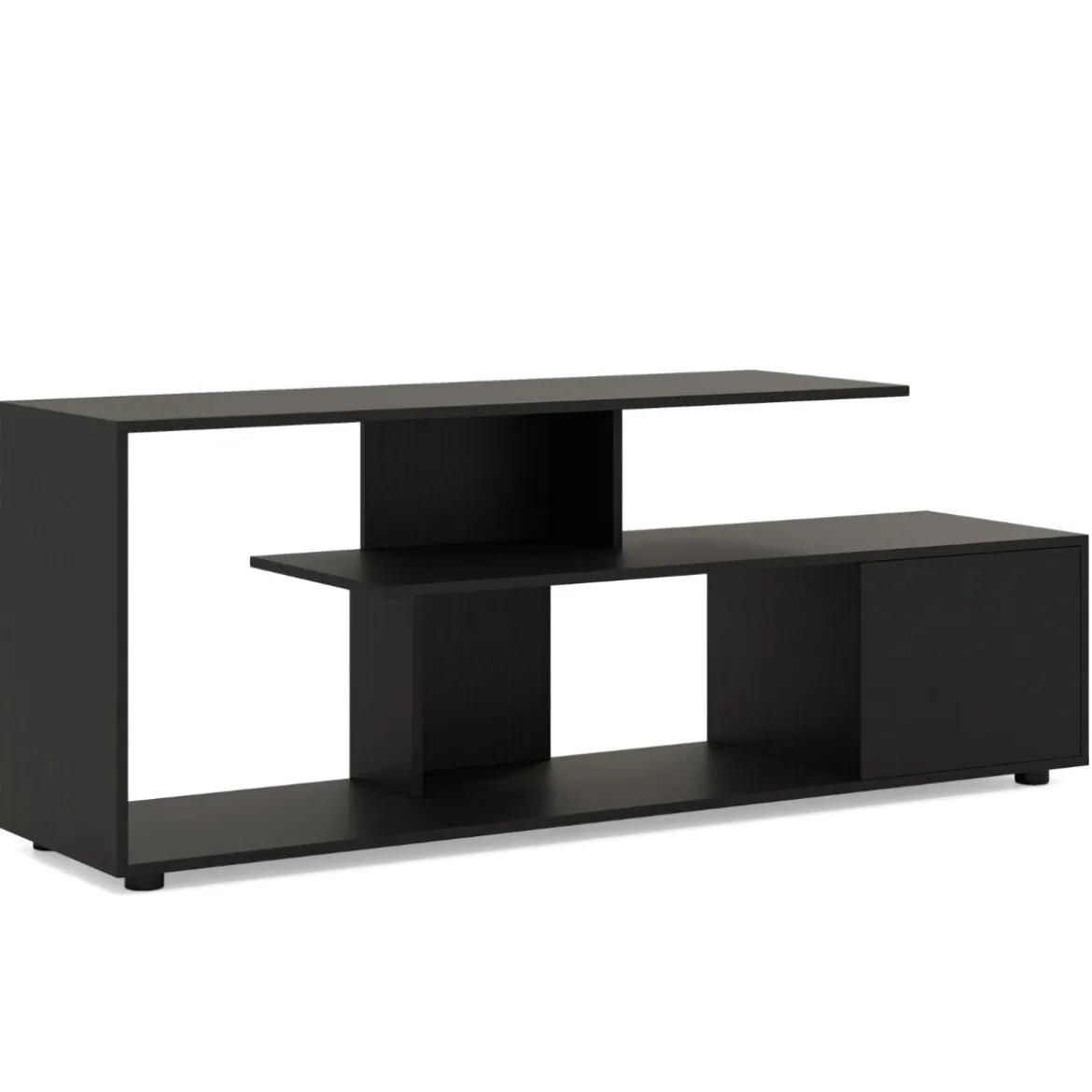 TV-Ständer für Fernseher bis zu 55 Zoll mit Ablageflächen & Schrank TV Schrank Lowboard