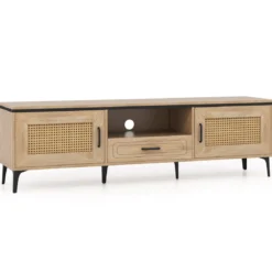 TV-Ständer für 65 Zoll Fernsehgeräte TV-Schrankmit 2 Türen & Schublade Lowboard Fernsehschrank