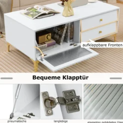 TV-Ständer für 55 Zoll Fernseh mit Schubladen Konsolenschrank Fernsehschrank TV Konsole