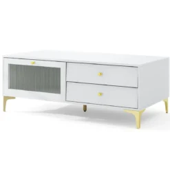 TV-Ständer für 55 Zoll Fernseh mit Schubladen Konsolenschrank Fernsehschrank TV Konsole