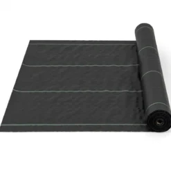 Unkrautvlies 50m² Gartenvlies gegen Unkraut Unkrautfolie PP Schwarz 50 x 1m-100 g/m²