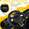 24V Elektrischer Kinder-Tretbagger mit 4WD & Fernsteuerung Baufahrzeug ab 3 Jahren Gelb
