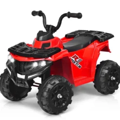 6V Elektro Kinderquad mit Musik, MP3, USB und AUX für Jungs und Mädchen 41 x 68,5 x 49,5 cm Rot