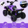 12V Elektro Kinderquad mit Musik Hupe und LED Scheinwerfer Elektroquad Lila
