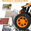 12V Elektro Kinderquad mit Scheinwerfer Mini Elektroquad mit Musik & Hupe Kinderauto Orange