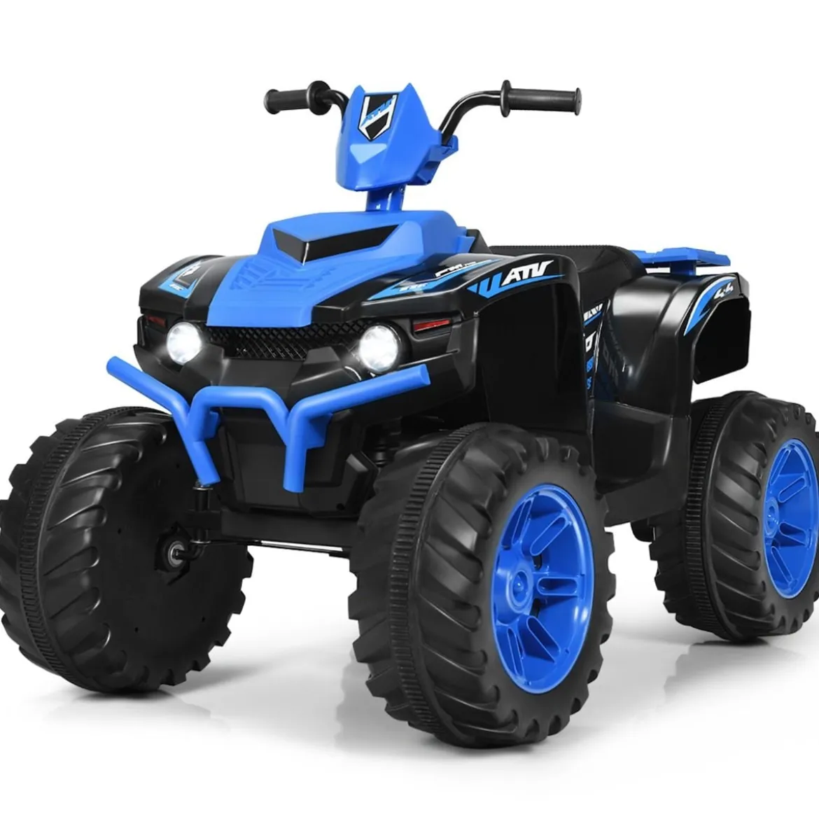 12V Elektro Kinderquad mit Scheinwerfer Mini Elektroquad mit Musik & Hupe 4 Räder Kinder Quad 2,8-5 km/h für Kinder ab 3 Jahren Blau