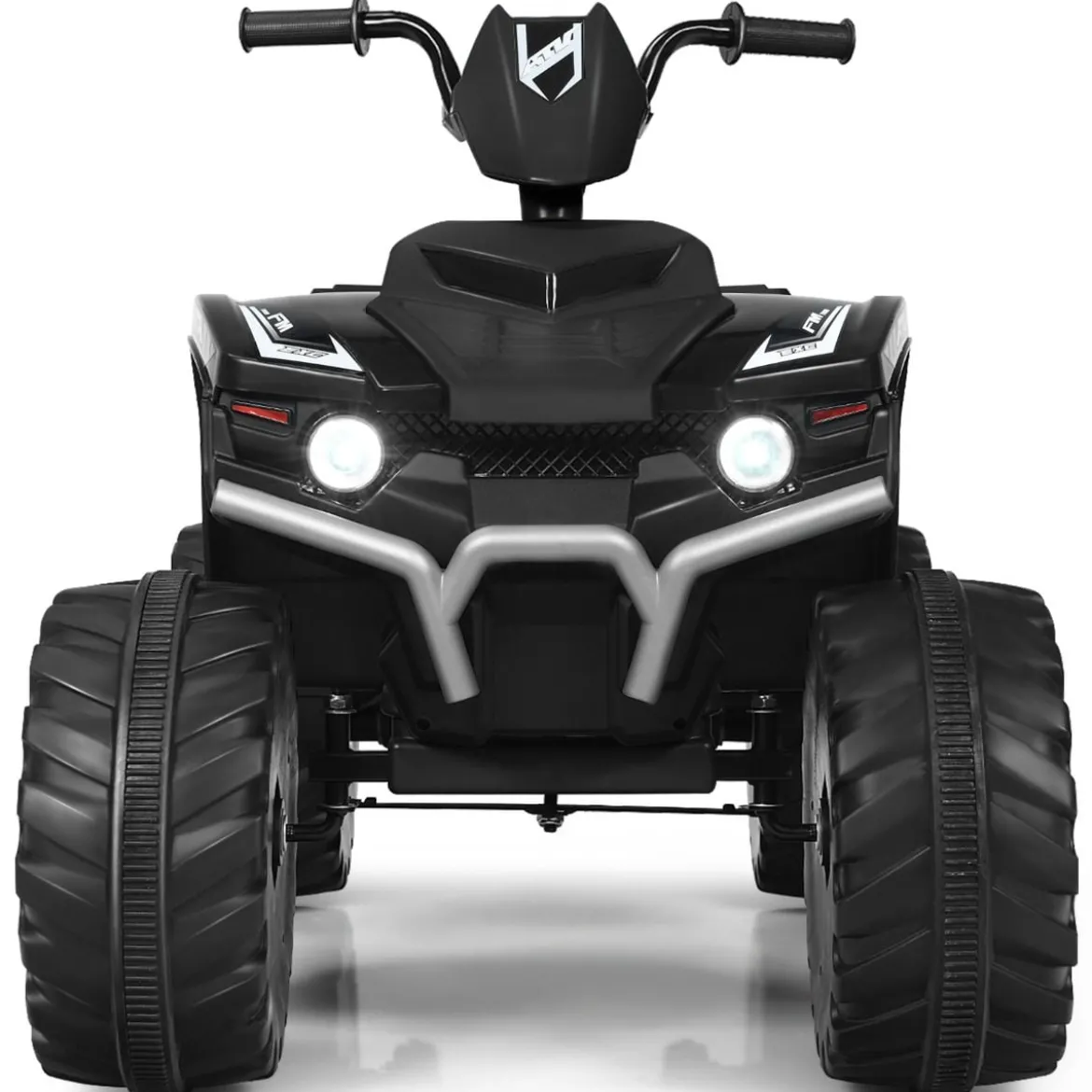 12V Elektro Kinderquad mit Scheinwerfer Mini Elektroquad mit Musik & Hupe 4 Räder Kinder Quad 2,8-5 km/h für Kinder ab 3 Jahren Schwarz