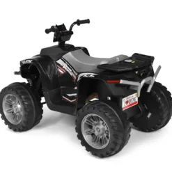 12V Elektro Kinderquad mit Scheinwerfer Mini Elektroquad mit Musik & Hupe 4 Räder Kinder Quad 2,8-5 km/h für Kinder ab 3 Jahren Schwarz