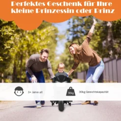 12V Elektro Motorrad Kindermotorrad mit Stützrädern Elektromotorrad Schwarz