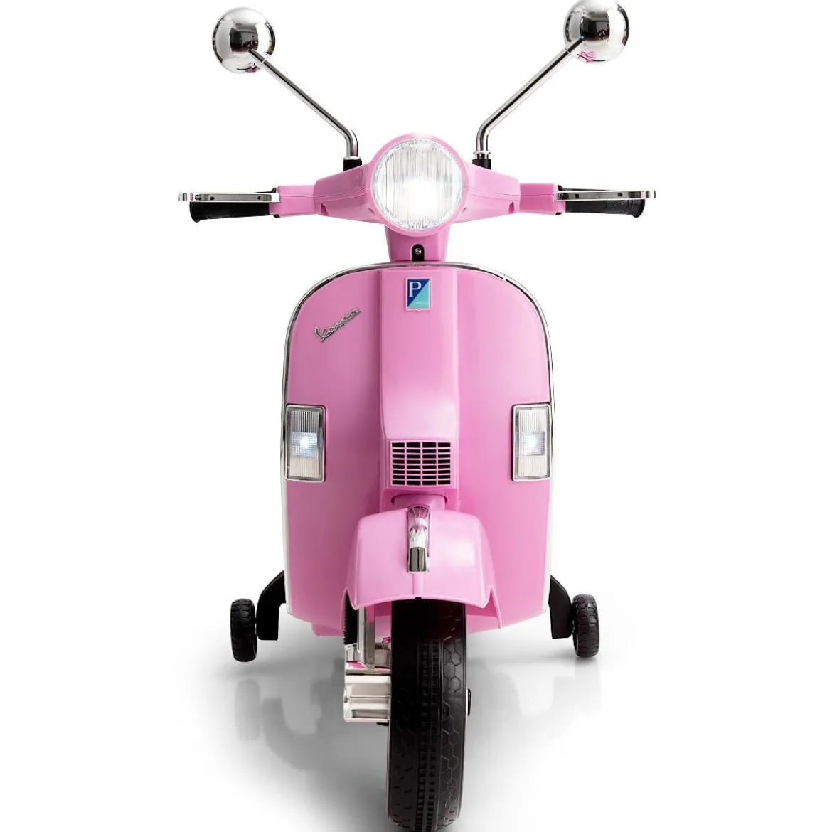 6V Elektro Motorrad mit 2 Stützrädern und Schlüssel & Lichter und Musik für Kinder ab 3 Jahren Rosa