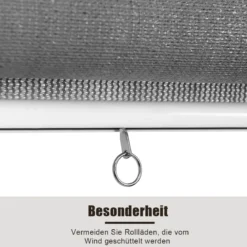 Verdunkelungsrollo Abdunkelungsrollo Thermorolle Sonnenschutz Sichtsschutz Kälteschutz 181 x 181 cm Grau
