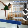 Verstellbarer Schwebebalken 226 cm Hoher und Tiefer Gymnastikbalken mit 3 Höhen Blau