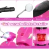 VESPA Kinder Motorrad mit LED-Scheinwerfer & Hupe Elektro Kindermotorrad Elektrofahrzeug Pink