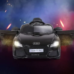12V Kinderauto mit 2,4G-Fernbedienung 3 Gang Elektroauto Kinderfahrzeug Schwarz
