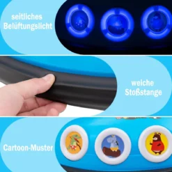 12V Kinder Autoscooter 360 Grad Drehung mit Musik & Lichtern & Fernbedienung