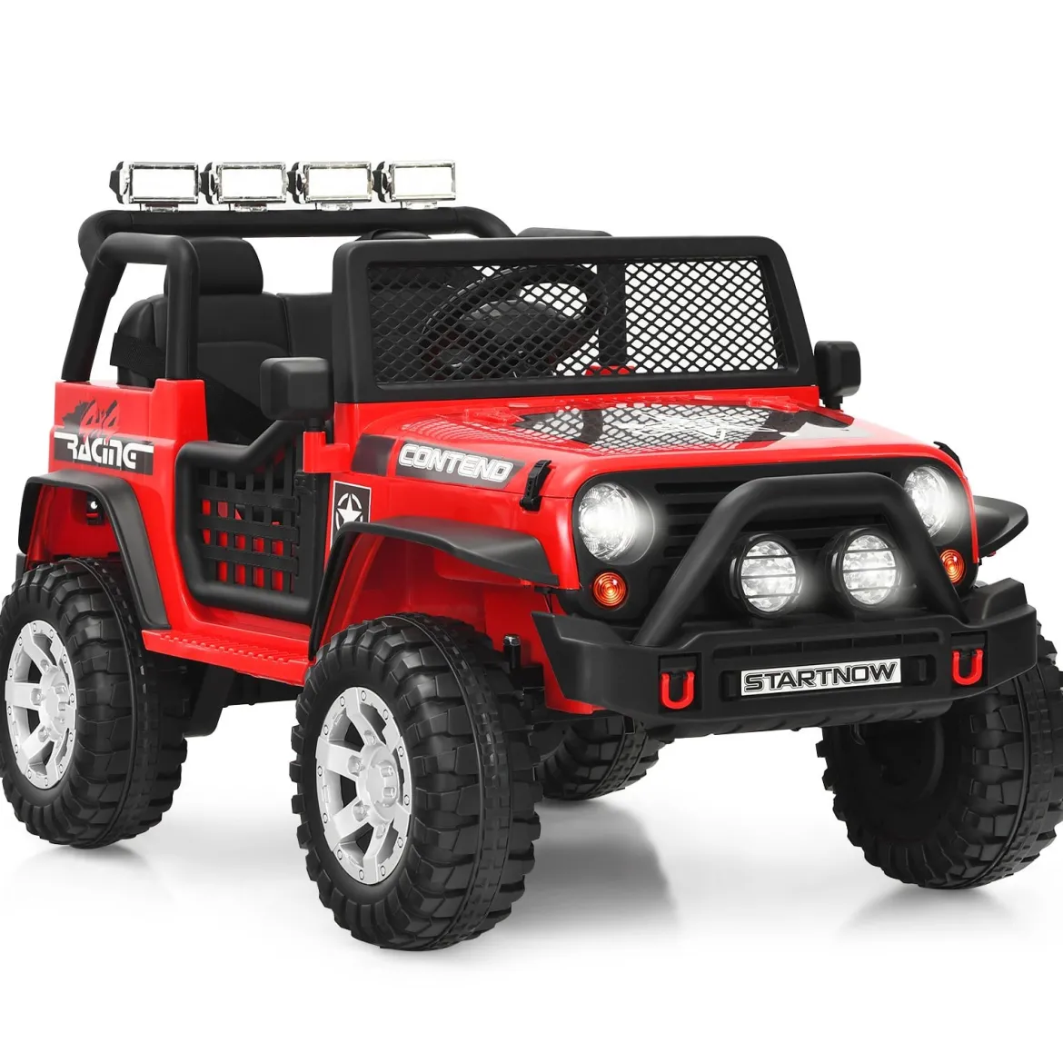 12V Kinder Elektroauto mit Fernbedienung & Licht & Musik Elektrisches Kinderfahrzeug