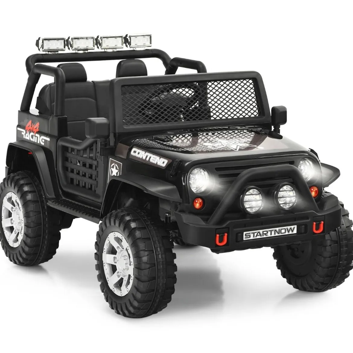 12V Kinder Elektroauto mit Fernbedienung & Licht & Musik Elektrisches Kinderfahrzeug