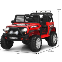 12V Kinder Elektroauto mit Fernbedienung & Licht & Musik Elektrisches Kinderfahrzeug