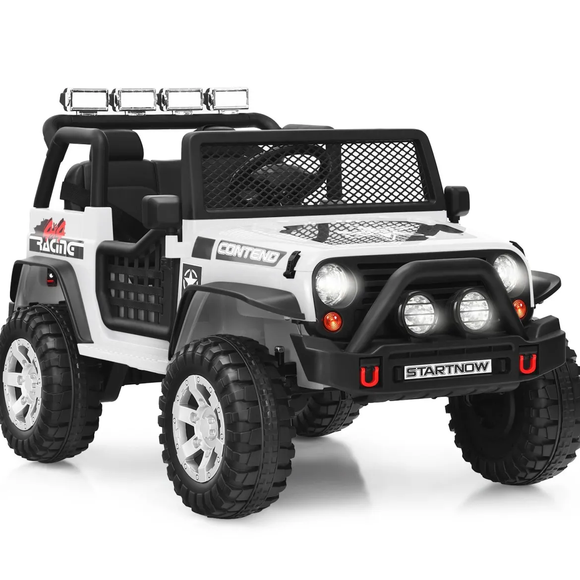 12V Kinder Elektroauto mit Fernbedienung & Licht & Musik Elektrisches Kinderfahrzeug
