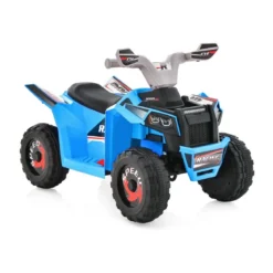 6V Kinder Quad Elektro mit Vorwärts-/ Rückwärtsschalter Kinderquad Mini Elektroquad Blau