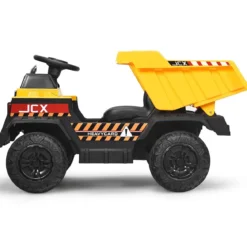 12V Kinder Traktor mit elektrischen Heckschaufel & Fernbedienung & Lichtern+Musik+Radio für Kinder ab 3 jahre