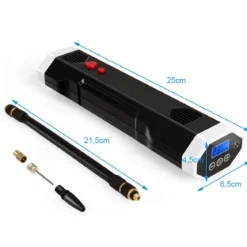 12V Luftkompressor elektrisch LCD-Anzeige 2000mAh-Akku für Autos Motorräder Fußbälle