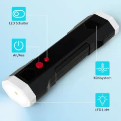 12V Luftkompressor elektrisch LCD-Anzeige 2000mAh-Akku für Autos Motorräder Fußbälle