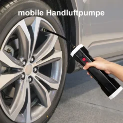 12V Luftkompressor elektrisch LCD-Anzeige 2000mAh-Akku für Autos Motorräder Fußbälle