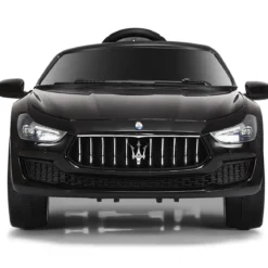 12V Maserati Kinderauto mit 2,4G-Fernbedienung & Musik & LED für Kinder ab 3 Jahren Schwarz