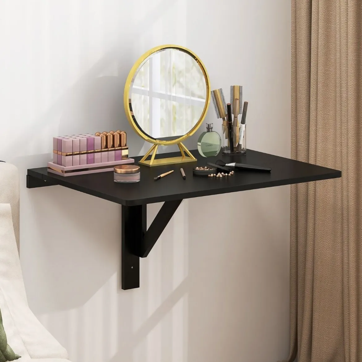 Wandmontierter Klapptisch Platzsparender Küchentisch Klappbarer Wandtisch 80 x 60 cm