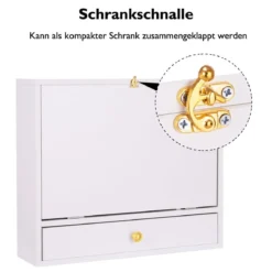Wandtisch Klapptisch Multifunktionaler Schreibtisch Laptop-Tisch Weiß