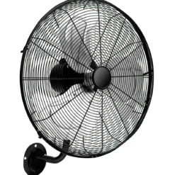Wandventilator Industriell 56cm 85° Oszillation & 30° verstellbare Neigungswinkel Silber/Schwarz