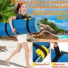 Wasserhängematte Schwimmmatte Schwimmfloß Wasser Bett 220 x 90 x 4 cm Blau