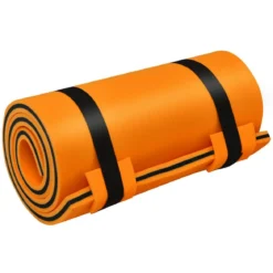 Wassermatte Schwimmmatte Wasserbett Wassermatratze Schwimminsel 60kg Tragkraft 210 x 66cm Orange