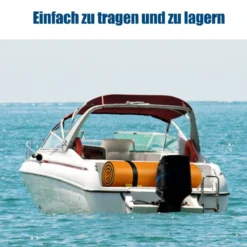 Wassermatte Schwimmmatte Wasserbett Wassermatratze Schwimminsel 60kg Tragkraft 210 x 66cm Orange