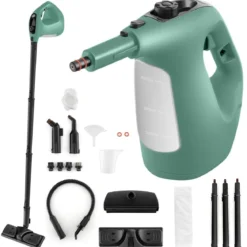 1500W Dampfreiniger mit 400 ML Tank Temperatur bis zu 125℃ Dampfreiniger Handgerät