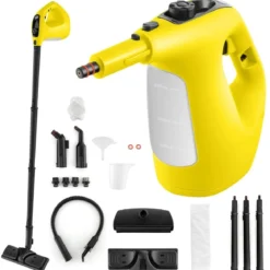 1500W Dampfreiniger mit 400 ML Tank Temperatur bis zu 125℃ Dampfreiniger Handgerät