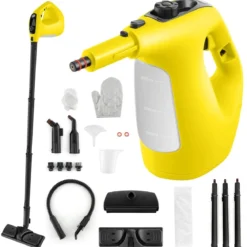 1500W Dampfreiniger mit 400 ML Tank Temperatur bis zu 125℃ Dampfreiniger Handgerät