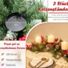 Weihnachtlicher Tischschmuck Festlicher Kandelaber mit 3 Kerzenhaltern 80 x 28 x 20 cm Grün