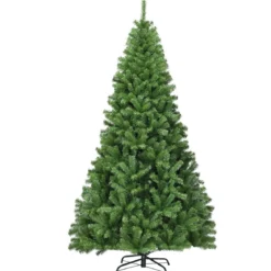 Weihnachtsbaum 225 cm Künstlicher Tannenbaum mit Klappsystem 1346 Spitzen PVC Grün
