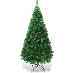 Weihnachtsbaum Künstlicher Tannenbaum Christbaum mit Metallständer 150-240 cm Grün