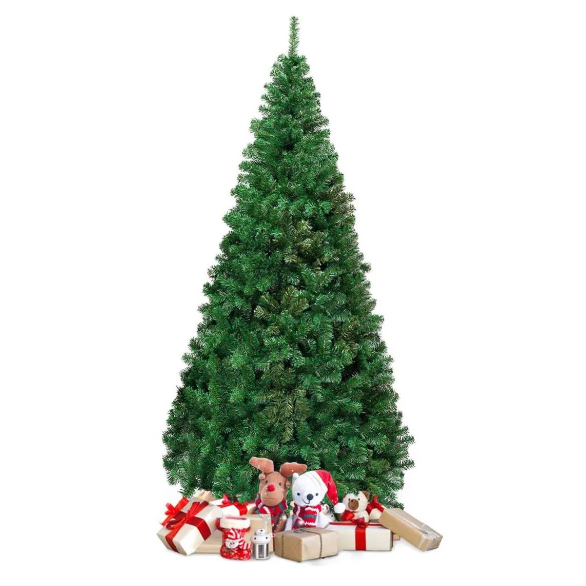 Weihnachtsbaum Künstlicher Tannenbaum Christbaum mit Metallständer 150-240 cm Grün