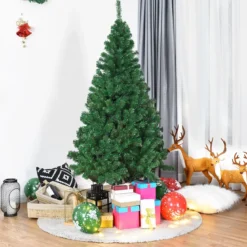 Weihnachtsbaum Künstlicher Tannenbaum Christbaum mit Metallständer 150-240 cm Grün