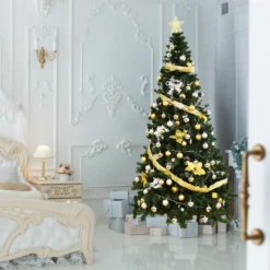 Weihnachtsbaum Künstlicher Tannenbaum Christbaum mit Metallständer 150-240 cm Grün
