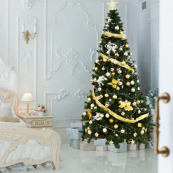 Weihnachtsbaum Künstlicher Tannenbaum Christbaum mit Metallständer 150-240 cm Grün