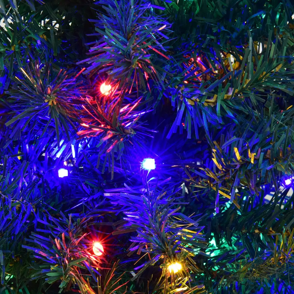 Weihnachtsbaum Künstlicher Tannenbaum mit LED-Lichterketten Christbaum beleuchtet 150cm
