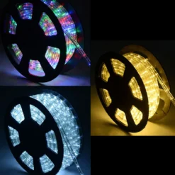 Weihnachtsbeleuchtung 10 M Lichterschlauch Lichterkette für Außen und Innen mit 360 LEDs